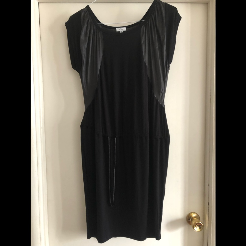 ❤️Clu Dress -Oversized Black Rayon Size S